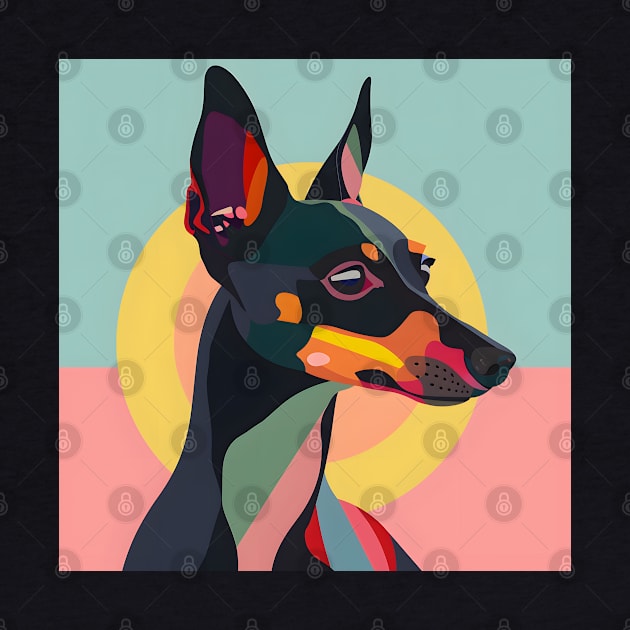 Retro Manchester Terrier: Pastel Pup Revival by NatashaCuteShop